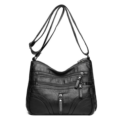 New Cross-Border Foreign Trade Bags, Versatile Women's Bags, Crossbody Bags, Fashionable Soft Leather Texture, Large-Capacity Shoulder Bags, Mother Bags
