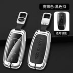 Silver + buckle Black