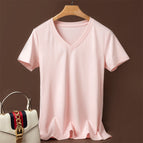 [V-neck] light pink / S