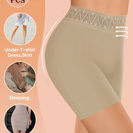 [Shaping Shorts] 4Pcs Women's High-Waist Shaping Shorts |
