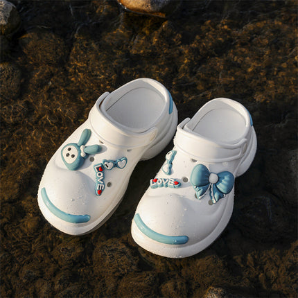 Fashionable and Unique Thick-Soled Clogs for Women, Stylish Outdoor Garden Shoes, High-Heeled Closed-Toe Sandals, Foreign Trade Cross-Border Wholesale