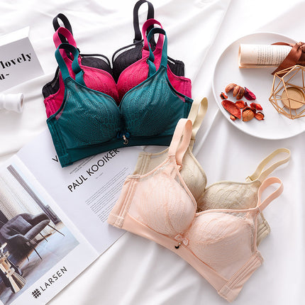 Explosions Swan Dream Lace Bra Gather No Steel Ring Women's Adjustable Underwear Thickness Cup Factory Explosions on behalf of the hair