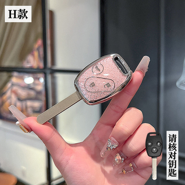Suitable for pictures Accord key case Fit Odyssey Civic Vanguard CRV straight plate protection key holder male