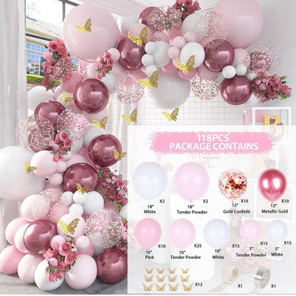 Cross-border Amazon Balloon Chain Arch suit New Birthday Decoration Wedding Room Wedding Balloon Scene Decoration Wholesale