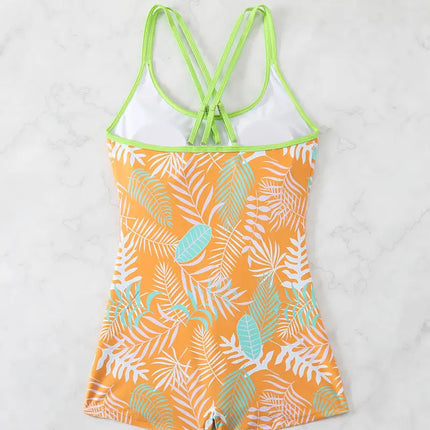 Floral Backless Swimsuit / Maillot Floral Dos Nu