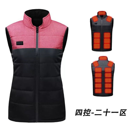 New winter electric heating vest for men and women household warm and comfortable constant temperature heating vest factory cross-border wholesale