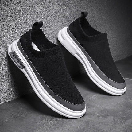 Men's Shoes Summer Breathable 2023 New Style Shoes Men's One-Pedal Handsome Men's Casual Deodorant Mesh Fashionable Shoes