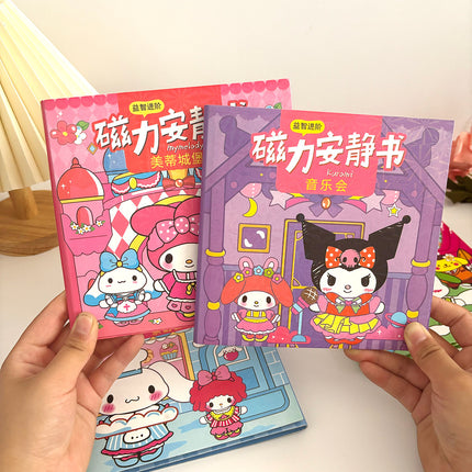 Handmade DIY Quiet Book Magnetic Sticker Magnetic Suction Large Kidsren's Educational Toy Girl Mini Magnetic Quiet Book