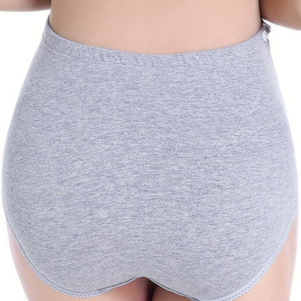 3Pcs Women's Maternity Cute Cartoon Smile Face Print Boxers