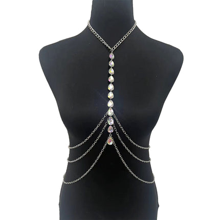 Yue Ran Cross-border Jewelry Thin Chain Cross Women's Fashion Simple Trendy Acrylic Bikini Body Chain HK0034