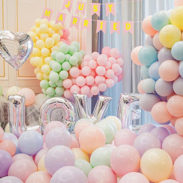 Candy color balloon 5/10/12 inch birthday party decoration balloon creative wedding confessions Macaron balloon