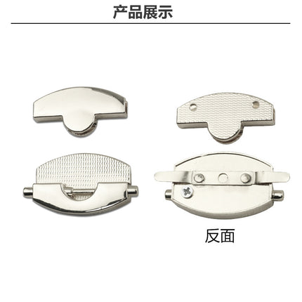 New Bag Lock Press Lock Handbag Bag Accessories Time Bag Casual Bag Women's Bag Decorative Organ Lock