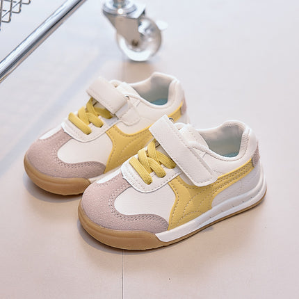 2026 Autumn New Children's Sports Shoes Forrest Gump Shoes Fashionable Leather Panel Shoes Boys' Casual Shoes Girls' Shoes Wholesale