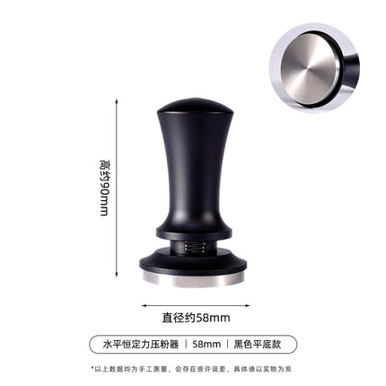 Cross border solid wood horizontal constant pressure coffee powder press adjustable 304 stainless steel coffee powder hammer wholesale