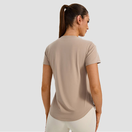 New Yoga Short-Sleeved Women's Lightweight, Breathable, Quick-Drying Sports Tops, Versatile Slim Training Fitness Short-Sleeved Yoga Clothes