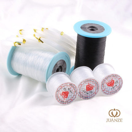 Non-elastic transparent fishing line ring winding braided line small roll crystal line ring fishing line diy handmade