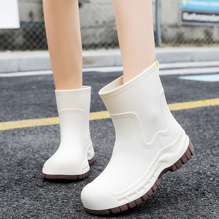 Wholesale Special Supply of New Rain Boots for Women, Korean Version, Cute Short-Tube Student Waterproof Rain Boots, Casual, Non-Slip and Wear-Resistant