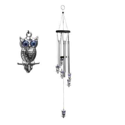 Cross-border Hot Selling Wind Bell Devil's Eye Hanging Aluminum Metal Wind Bell Indoor Garden Decoration Wholesale