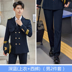 Men's blue suit + pants / 3XL