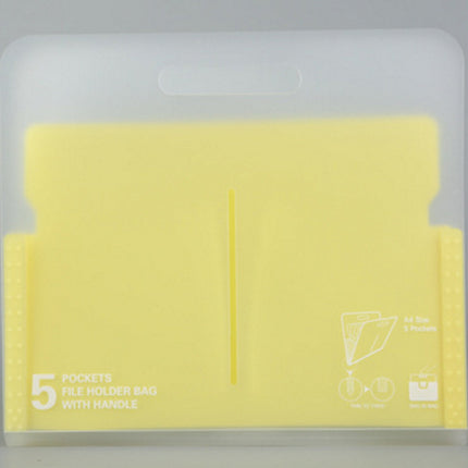 Portable organ bag transparent folder a4 large capacity student examination paper storage bag bill file classification storage bag