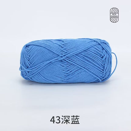 Snow Feir 5 strands milk cotton wool group 5 strands combed cotton thread not ball baby hand woven diy cute doll