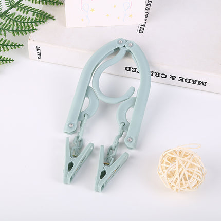 Folding hanger multi-functional drying rack non-slip outdoor travel portable hanger travel home magic clothes wholesale