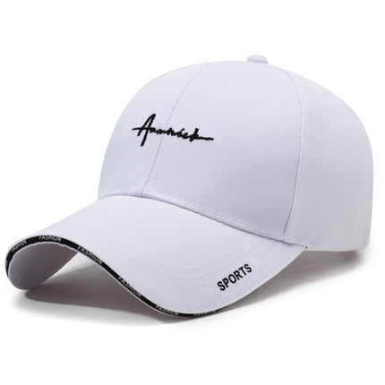 Four Seasons New Versatile Baseball Cap Deep Crown Wide Brim Polyester Cotton Peaked Cap Women's Face-Slimming Sun Protection Hat Sunshade Hat