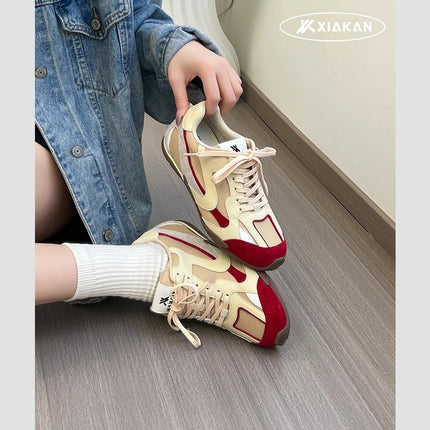 Inner Height Increase of 4cm, Moral Training Shoes, 2025 Spring and Summer New Silver Breathable Sports Shoes, Fashionable and Versatile Forrest Gump Shoes