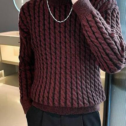 High Street Puppies Handsome Light Mature Sweater Men's Winter Puppies Handsome Casual Knitwear Men's Twist Knitwear Winter Base