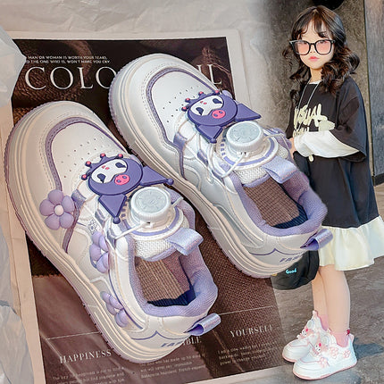 Girls' Light Sneakers Non-slip Haipai Leather Casual Shoes Children's Autumn and Winter New sneaker Fashion