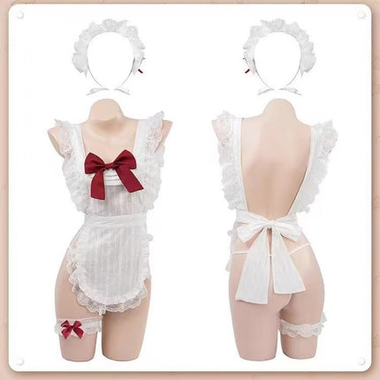 Sexy Underwear 2024 New Sexy Maid Uniform Tempting Dress Flirting Hot Bed Passion Free Pajamas