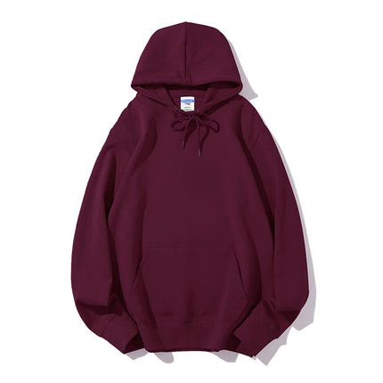 Men's autumn AG300g health cloth solid color hooded vests men's cross-border fashion brand men's coat printing wholesale