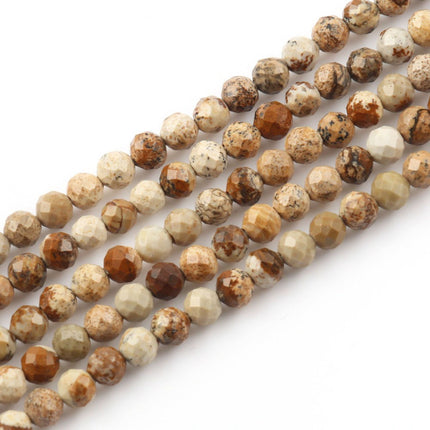 Natural Stone Crystal Mini Size Beads Cut Face Facet Round Beads Bracelet Necklace DIY Original Beaded Accessories Beads