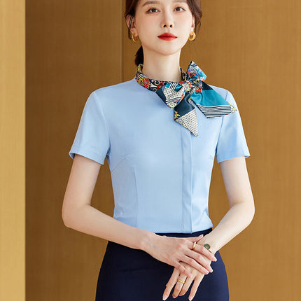 Fortress women's suit business attire interview suit high-end temperament shirt work clothes hotel front desk manager work clothes summer