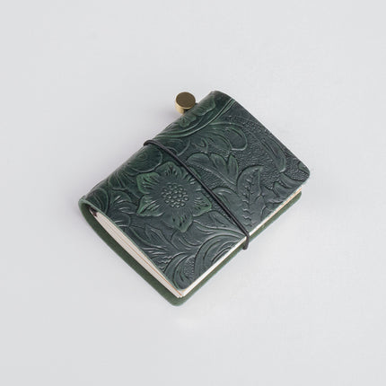 Wholesale Mini Retro Handbook New Notebook Traveler Crazy Horse Leather Portable Small Diary Customizable