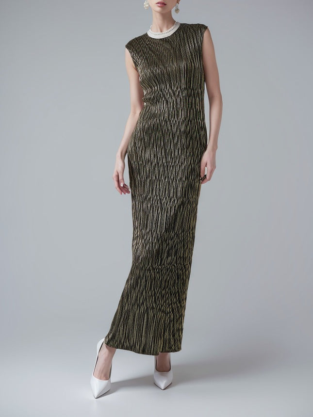 High-grade banquet tassel one-step vest dress two-piece cross-border European and American women's fashionable elegant dress