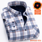 Bn9055-836winterfleece-linedheattechshirtmen's shirt / 39