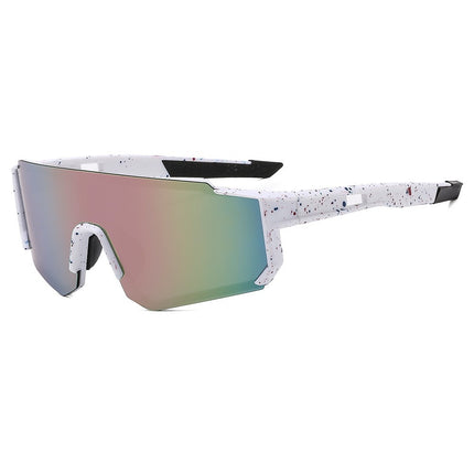 Korean Style Square Sunglasses for Men with Big Faces, Cycling Sunglasses for Women, Outdoor Sports Bicycles, Battery Car Windproof Glasses, Trendy