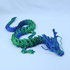 30cm blue green Chinese dragon