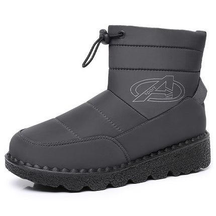 Winter Snow Boots for Women, Thick-Soled Cotton Boots with Extra Fleece and Thickened High-Top Cotton Shoes, Cross-Border Ready Stock Snow Boots, Slip-On, Dropshipping