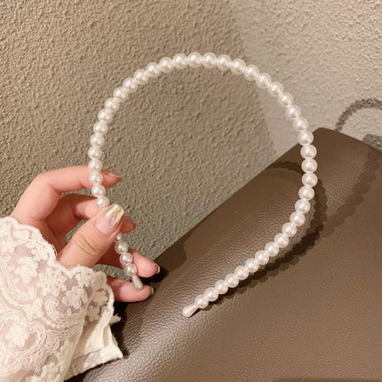 Internet Red Square Explosions Contrast Braid Head Band Wide Edge Non-Slip High-Level Hair Band 2023 New Style Hair Card for Women