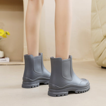 Cross-border women's new water shoes plastic waterproof shoes outdoor work rain shoes light non-slip rubber shoes kitchen overshoes