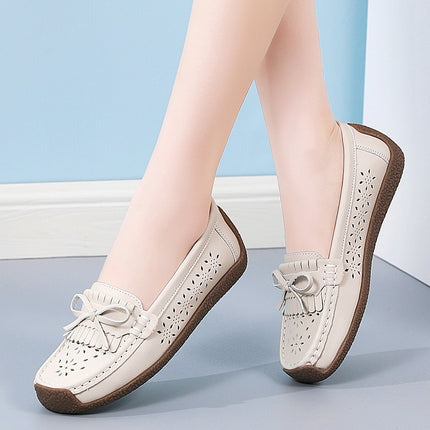 Cross-Border Large Size 2025 New Spring Flats for Women, Fashionable Soft-Soled Mom Shoes, Women's Casual Shoes, Sizes 35-44