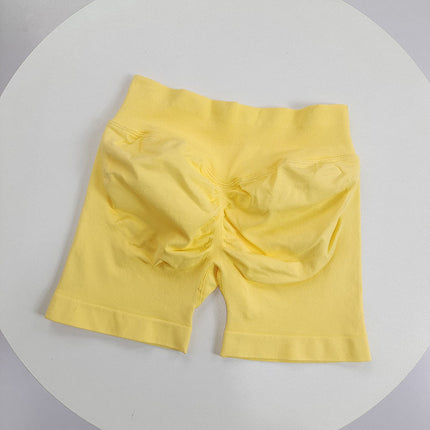 Sexy Peach Hip Fitness Shorts Women's Sports Running and Cycling Three-point Pants High Elastic Hip-lifting Abdomen-tucking Quick-drying Yoga Pants