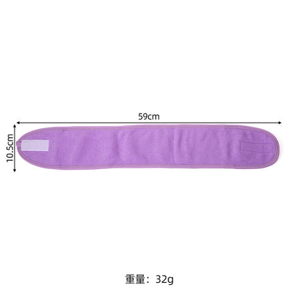 European and American Simple Solid Color Velcro Hairband Women's Transparent Hairband Air Beauty Face Wash Clean Bread Turban Hair Accessories