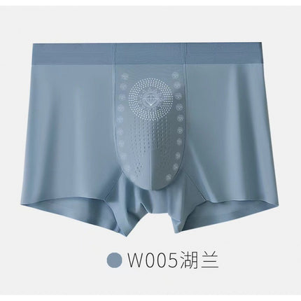 Ice silk men's underwear men's negative ion moisture absorption antibacterial 5A antibacterial crotch boys boxer shorts head fast hand explosions