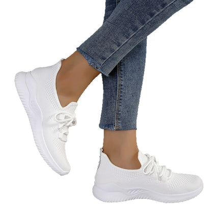 White Sneakers for Women 2025 Spring and Summer New Style Casual Versatile Mesh Hollow Breathable Sports Shoes That Don'T Tire Your Feet Running Shoes