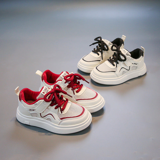 Children's Board Shoes 2025 Summer Explosions Single Net Breathable Boys' sneaker Female Baby Soft Bottom Non-slip Casual Shoes Trendy