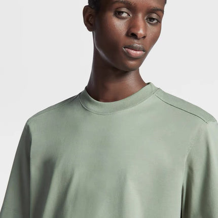 Comfortable! Z home 3D six-piece vertical cutting 220G liquid ammonia silk soft cotton round neck T-shirt men's and women's new short sleeves