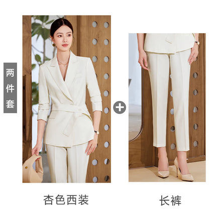 Cross-border Suit suit Women's Spring and Autumn Business Wear Temperament High-end Goddess Fan Leisure Commuter Dress Suit Work Clothes